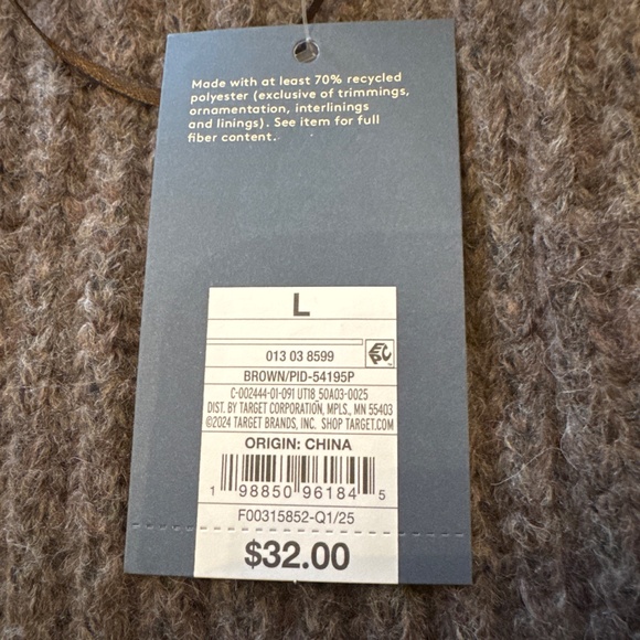 NWT! Universal Thread Cozy Brown Cardigan  Sizes L and XL - Picture 2 of 6